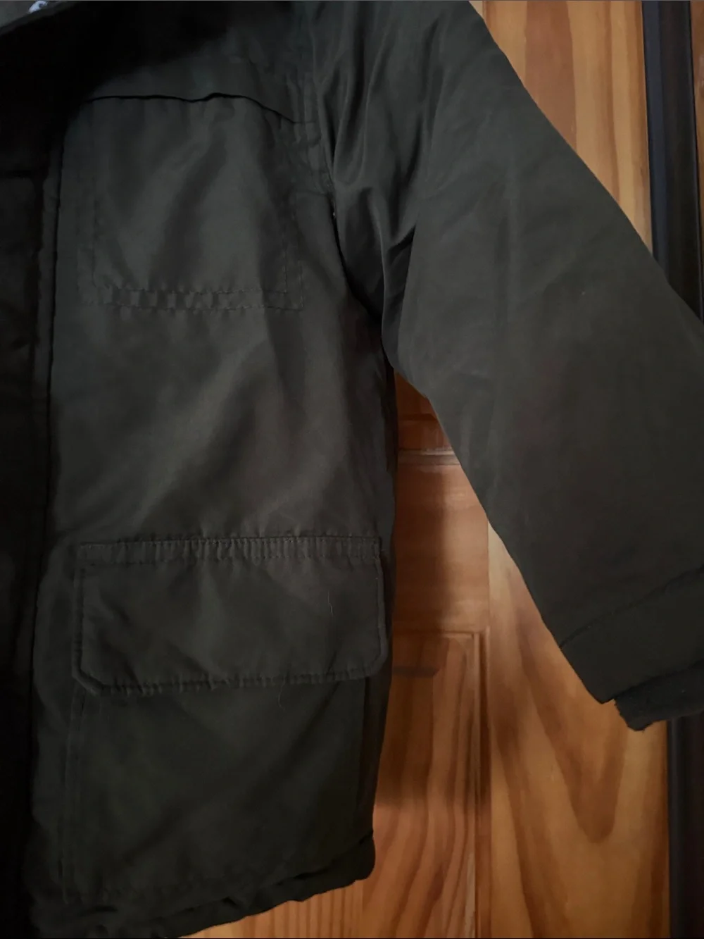Old Navy Kids' Olive Green Hooded Puffer Jacket